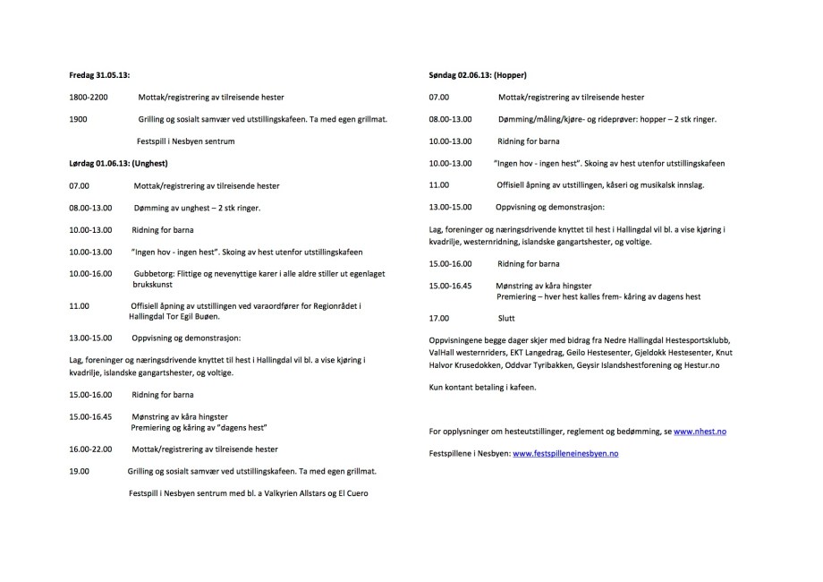 Programmet er klart!